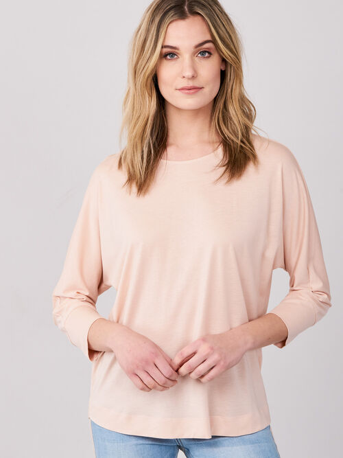 Batwing top with 3/4 sleeve