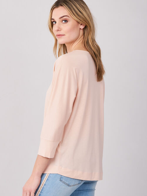 Batwing top with 3/4 sleeve