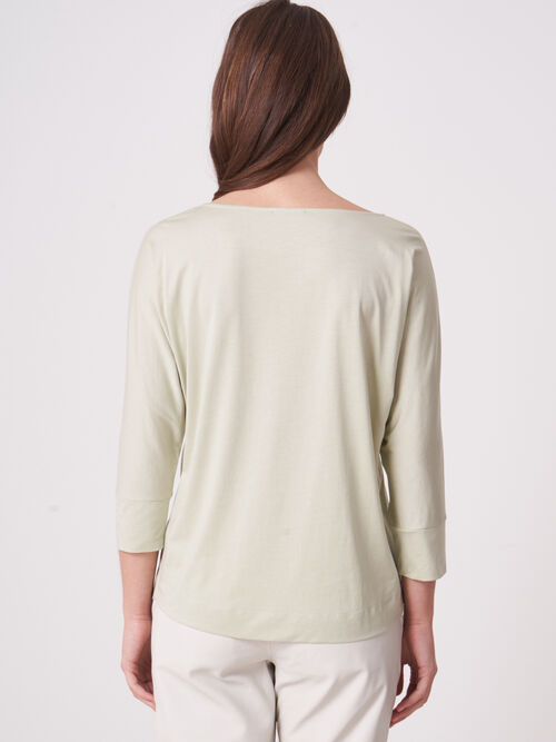 Batwing top with 3/4 sleeve