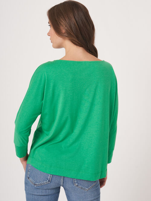 Top met 3/4 Vleermuismouwen