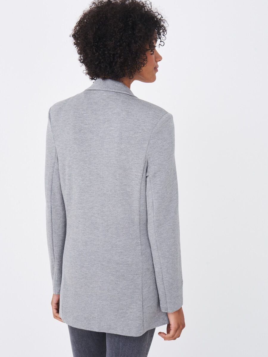 Long sweatshirt blazer image number 1