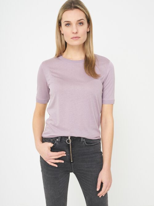 T-shirt in high quality lyocell-cotton blend