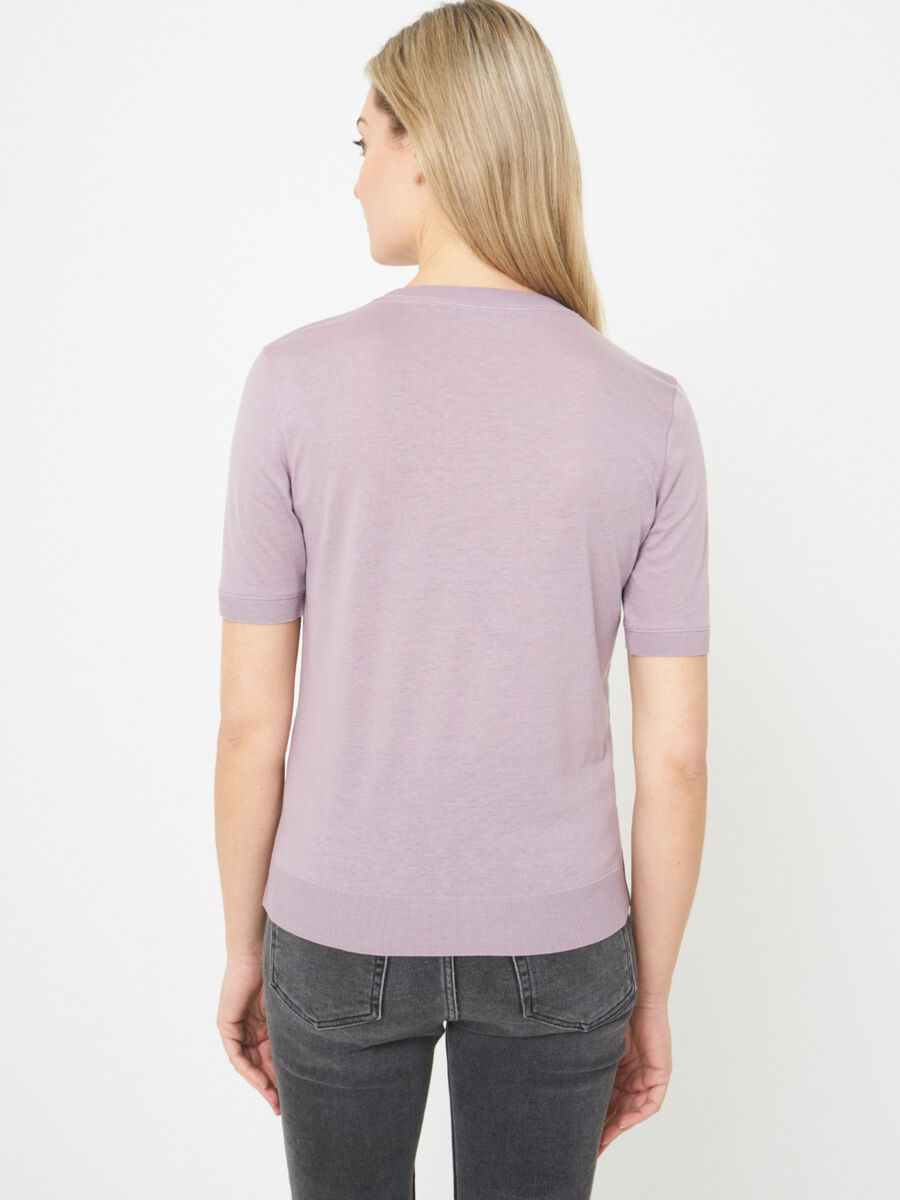 T-shirt in high quality lyocell-cotton blend image number 1