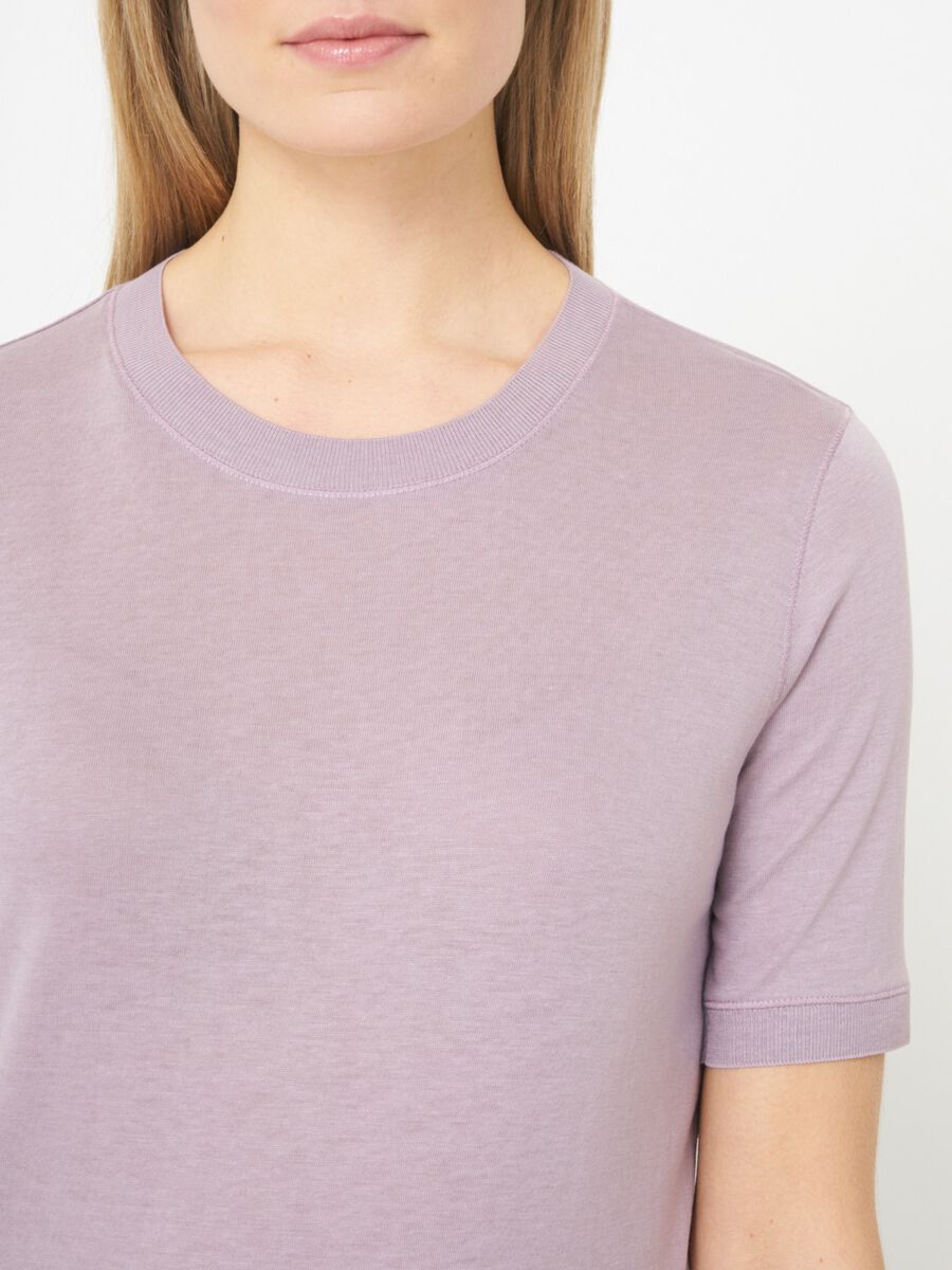 T-shirt in high quality lyocell-cotton blend image number 2