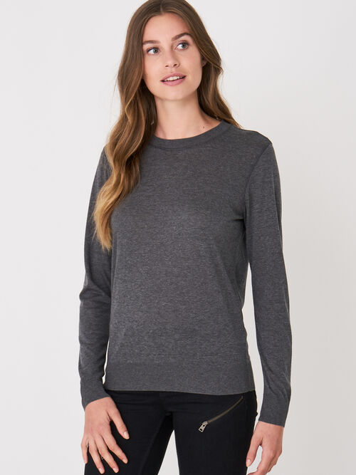 Langarm Shirt mit Rundhalsausschnitt