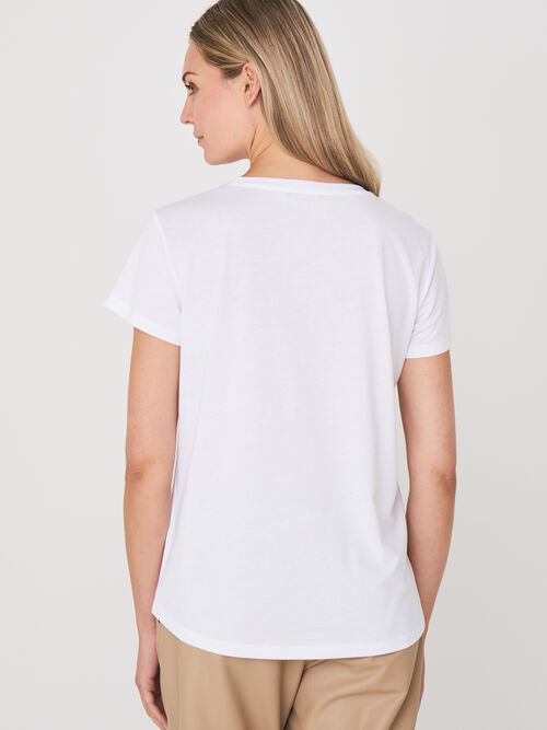 T-Shirt aus Baumwollmischung mit Druck