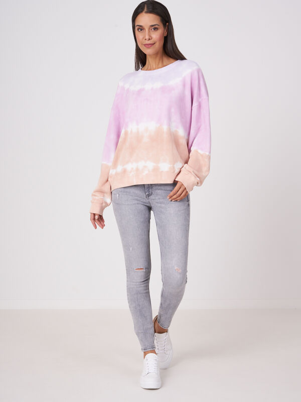 Pastellfarbenes Tie-Dye-Sweatshirt image number 3