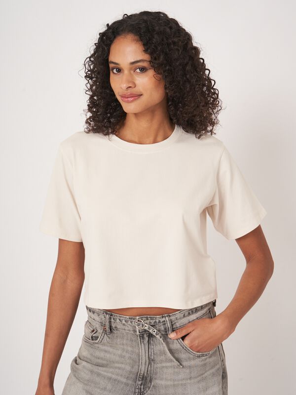 T-shirt coupe courte carr&eacute;e image number 1