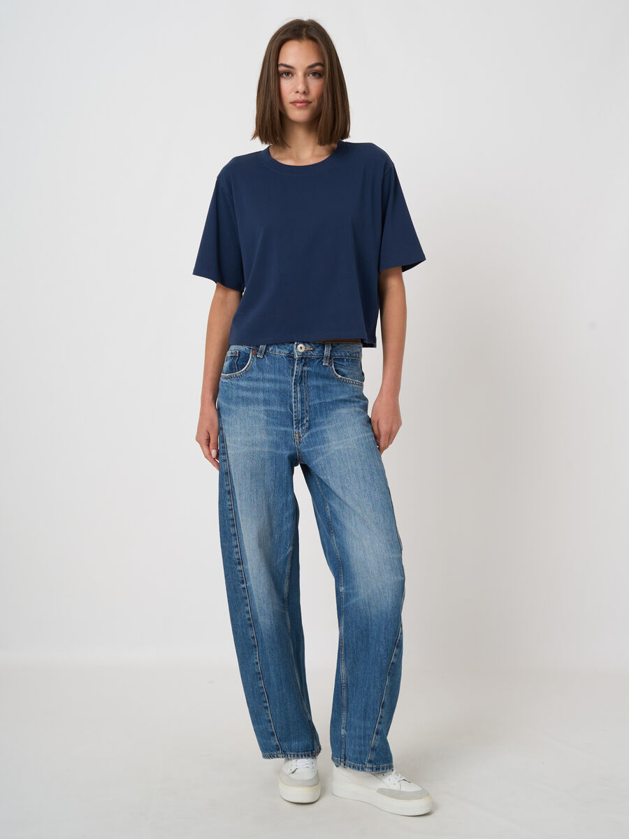 Boxy T-Shirt aus Premium-Stretch-Baumwolle image number 2