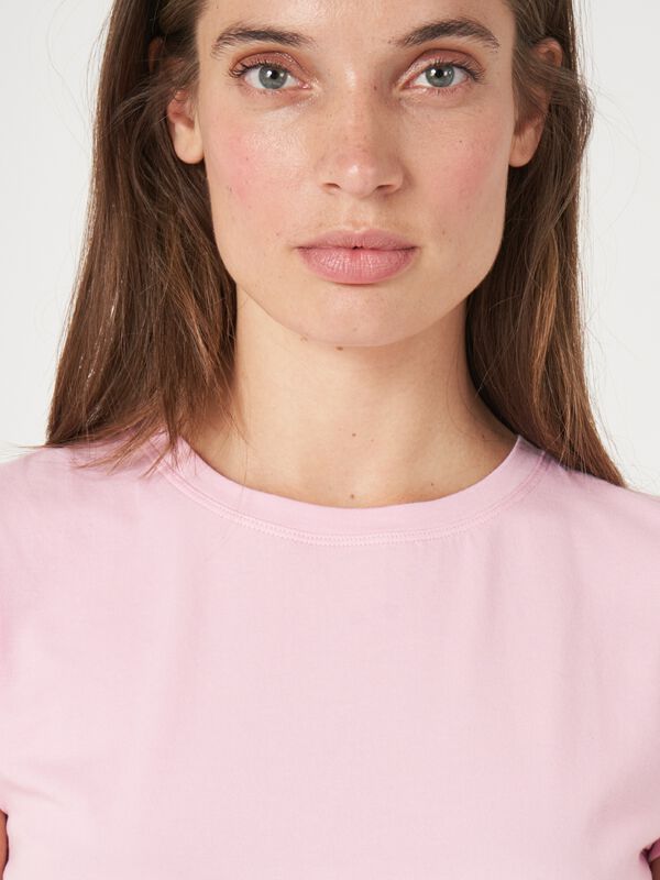 Baumwoll-T-Shirt mit Kappenärmeln image number 3