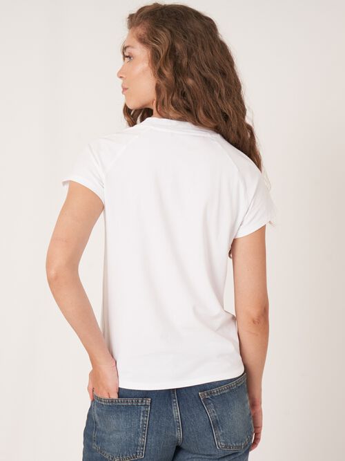 T-shirt en coton à manches raglan