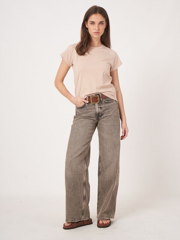 Baumwoll-T-Shirt mit Raglan-Kappenärmeln image number 4