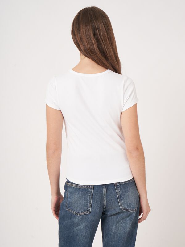 Fine rib jersey T-shirt image number 3