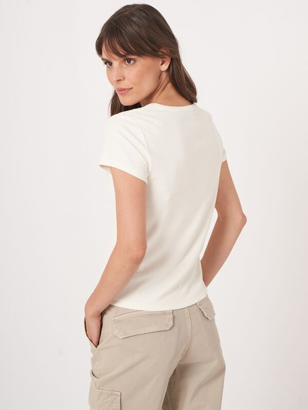 Fein geripptes T-Shirt image number 2