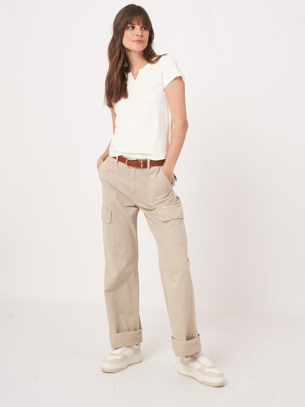 Fein geripptes T-Shirt image number 4