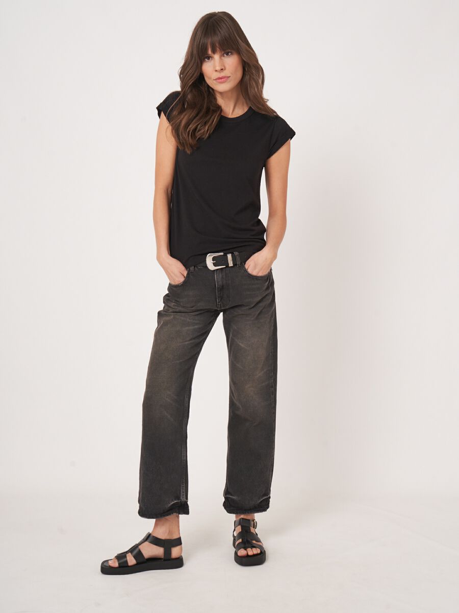 T-shirt van katoenmelange image number 3