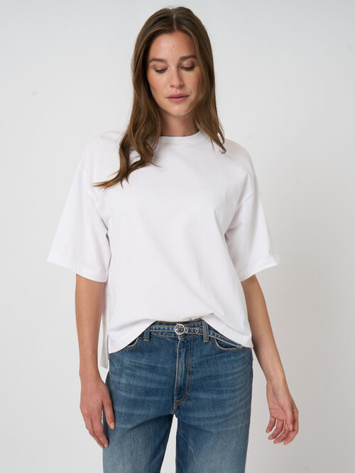 Boxy stretch-cotton t-shirt