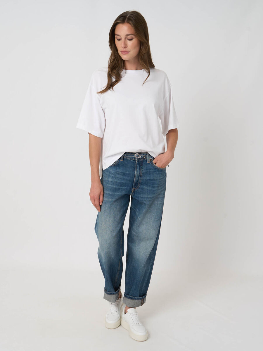 Boxy stretch-cotton t-shirt image number 1