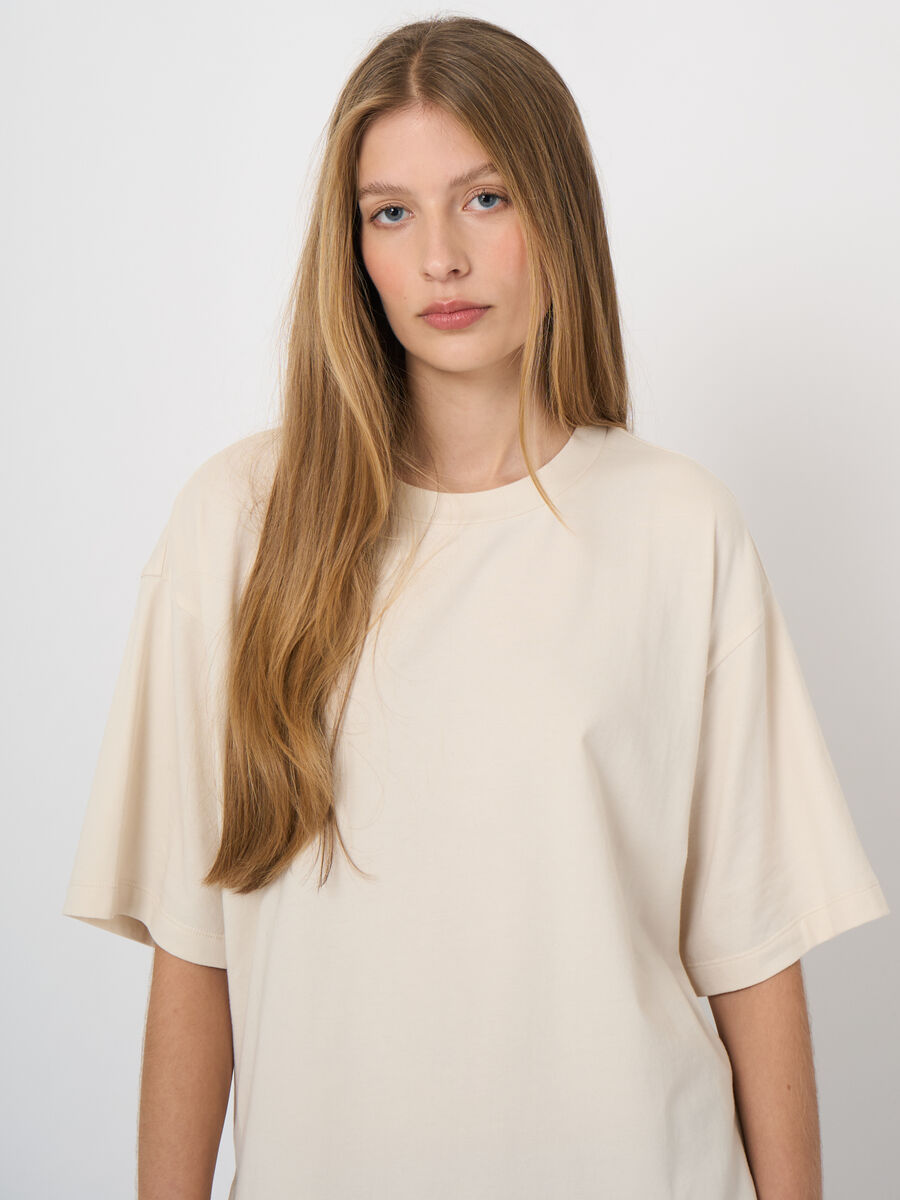 Boxy stretch-cotton t-shirt image number 1
