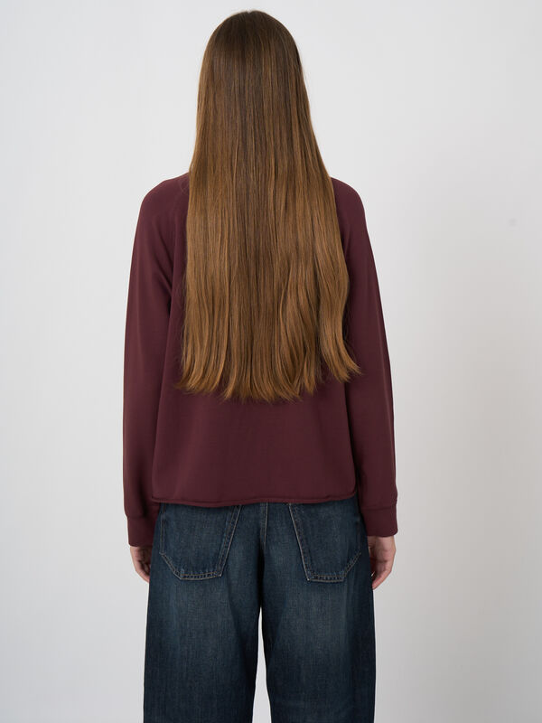Modal-Baumwoll-French-Terry-Top mit Rollsaum image number 4