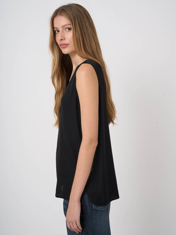 Silk tank top image number 1
