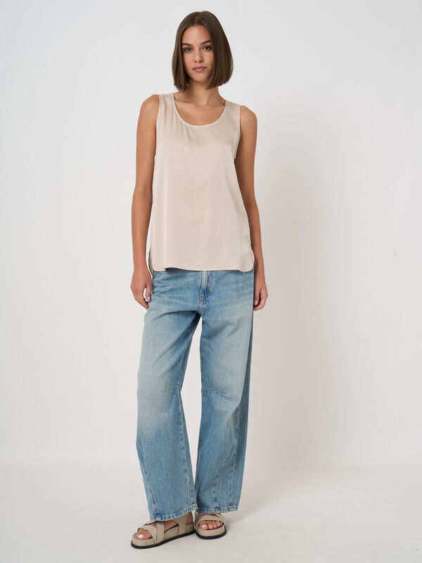 Silk tank top image number 0