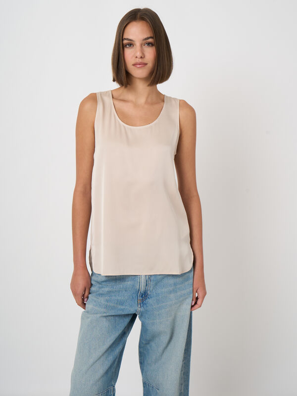 Silk tank top image number 1