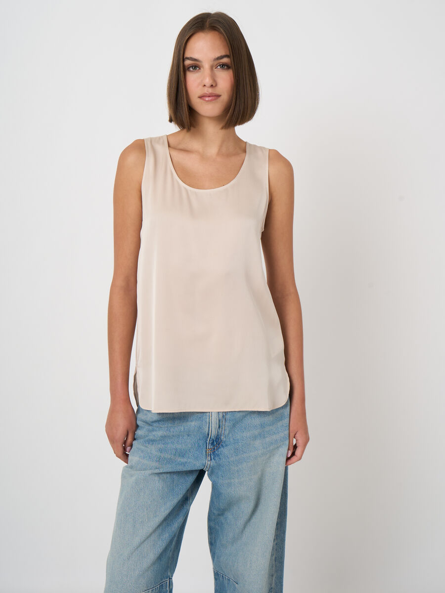 Silk tank top image number 1