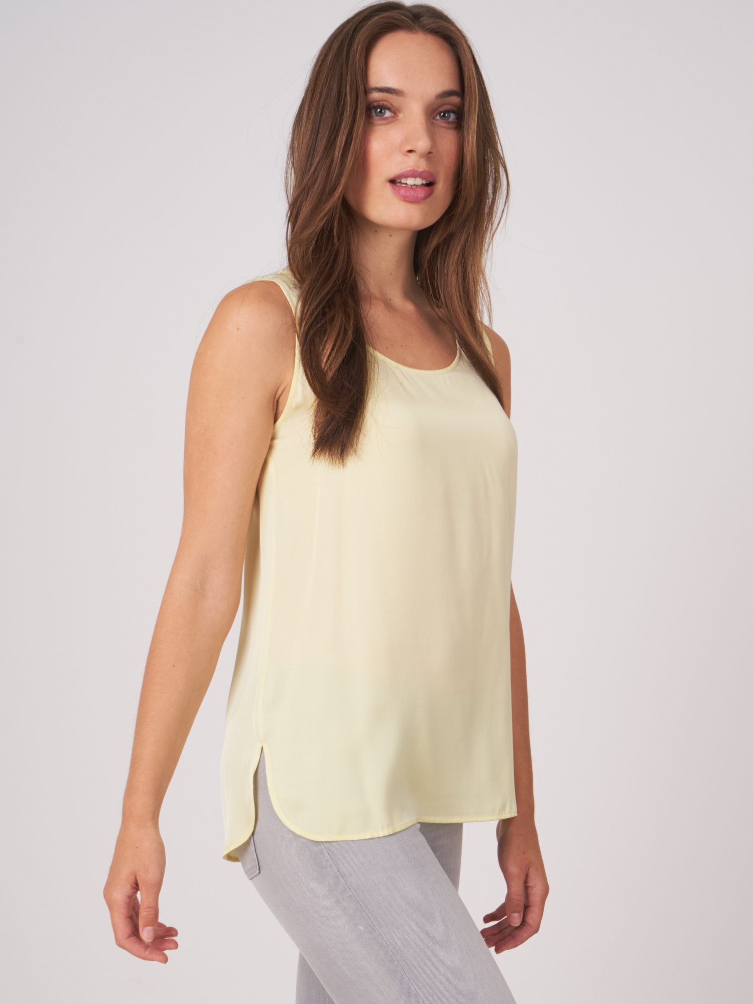 Silk tank top