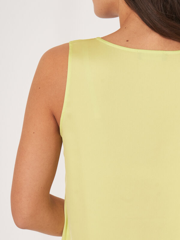 Zijden top met ronde hals image number 3