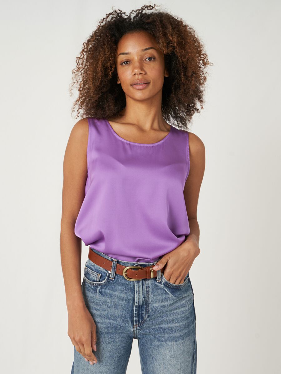 Silk tank top image number 0