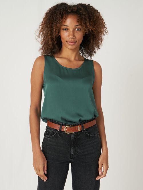 Silk tank top