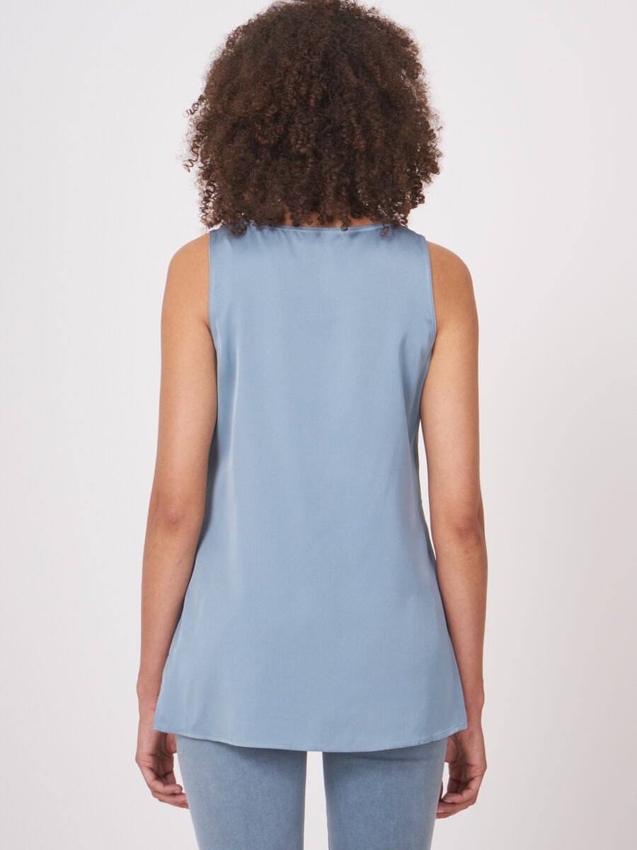 Longline silk tank top image number 1
