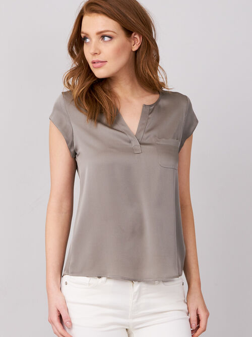 Top with chest pocket