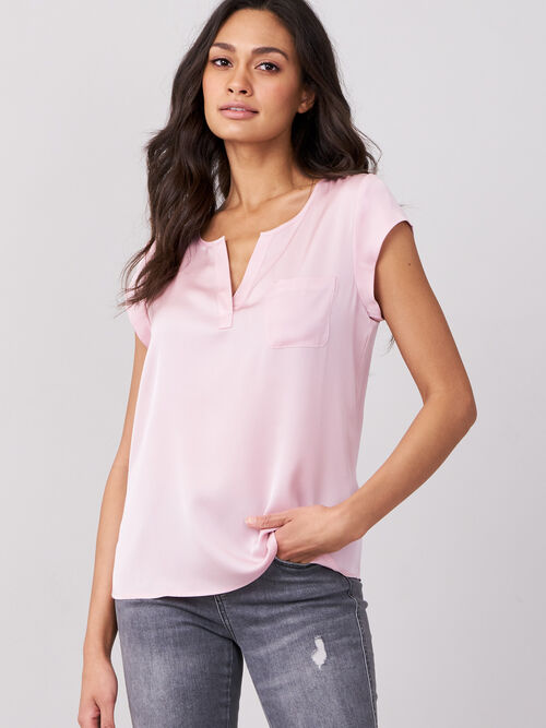 Top with chest pocket
