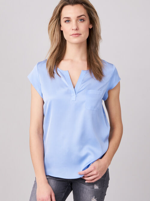 Blusentop mit Brusttasche