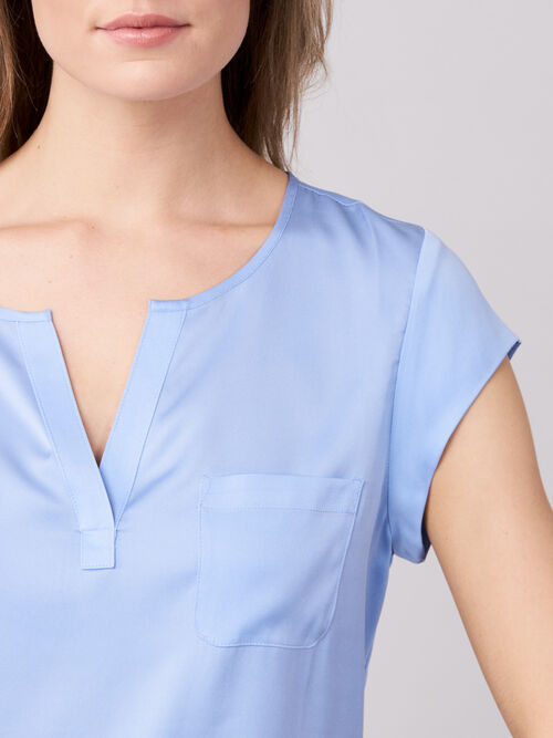 Blusentop mit Brusttasche