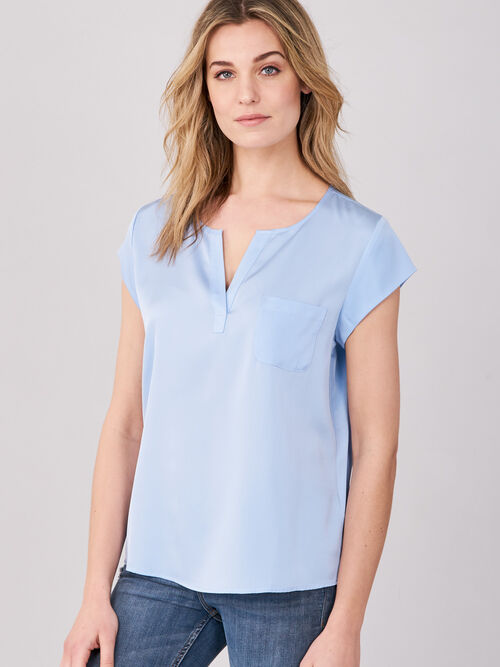Top with chest pocket