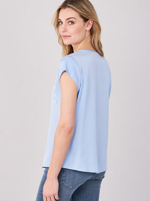 Top with chest pocket