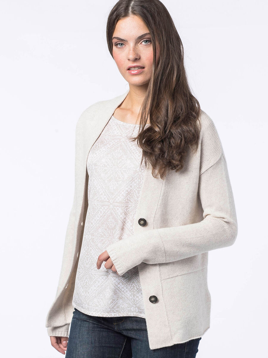 Flowy silk top with ornamental print image number 2