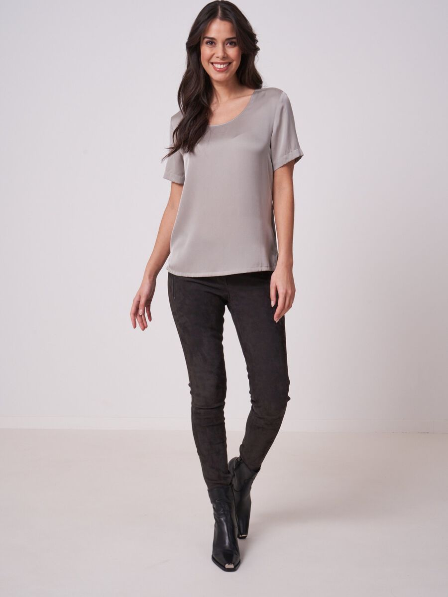 Silk T-shirt image number 3