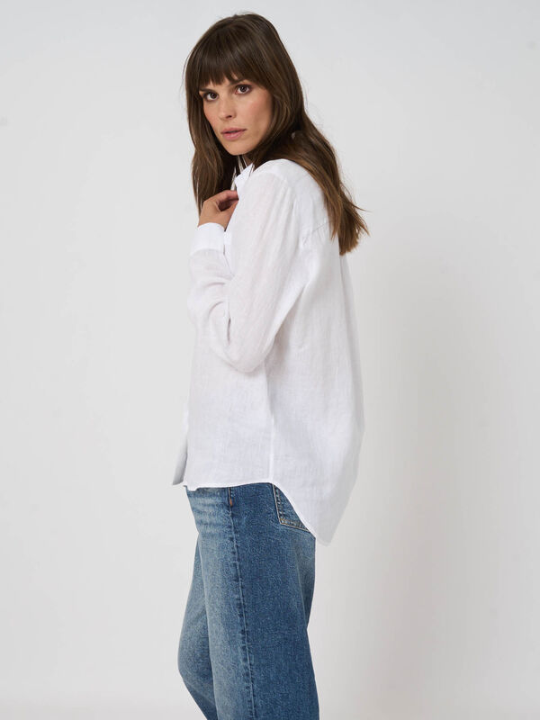 Leinenbluse mit Brusttaschen image number 2