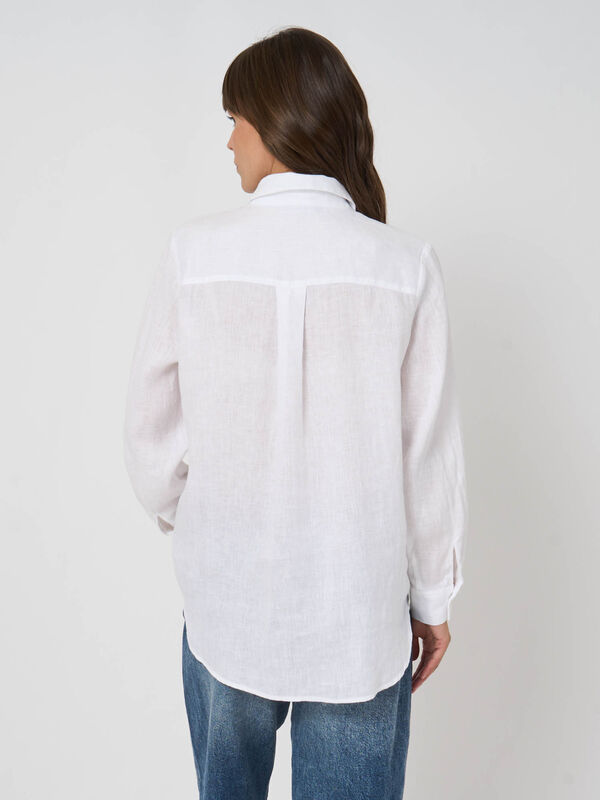 Leinenbluse mit Brusttaschen image number 5