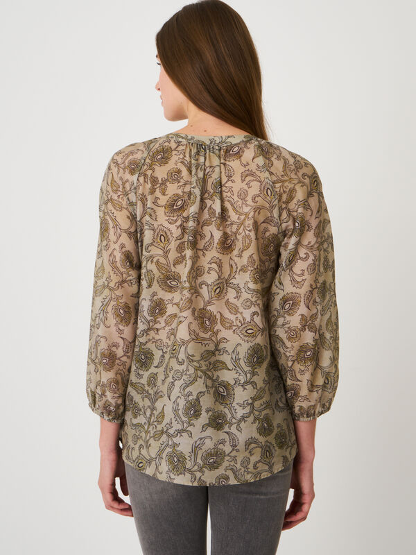 Paisley-Bluse mit 3/4-Ärmeln image number 1