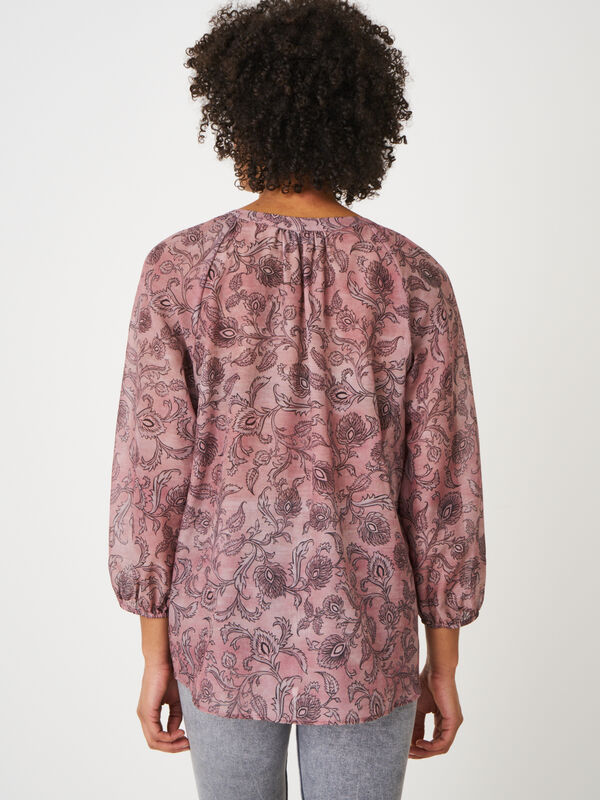 Paisley-Bluse mit 3/4-&Auml;rmeln image number 1