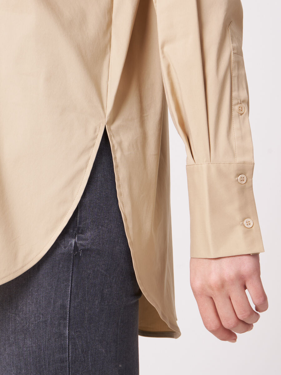 Oversized cotton blouse image number 2