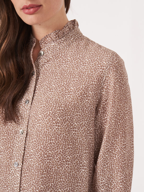 Bluse mit Rüschen-Stehkragen image number 2