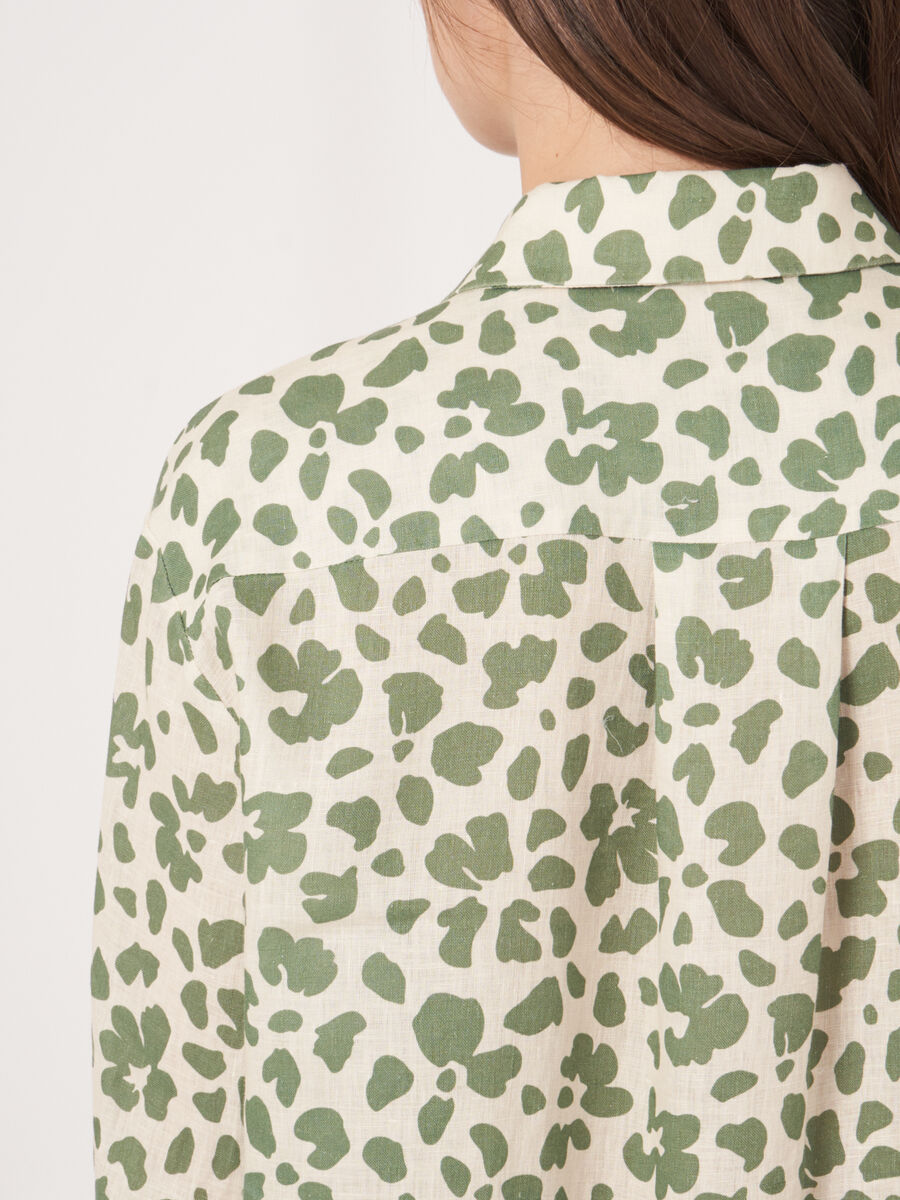 Shirt dress with floral print image number 5