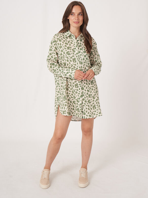 Gerade geschnitten Hemdkleid mit Blumendruck image number 6