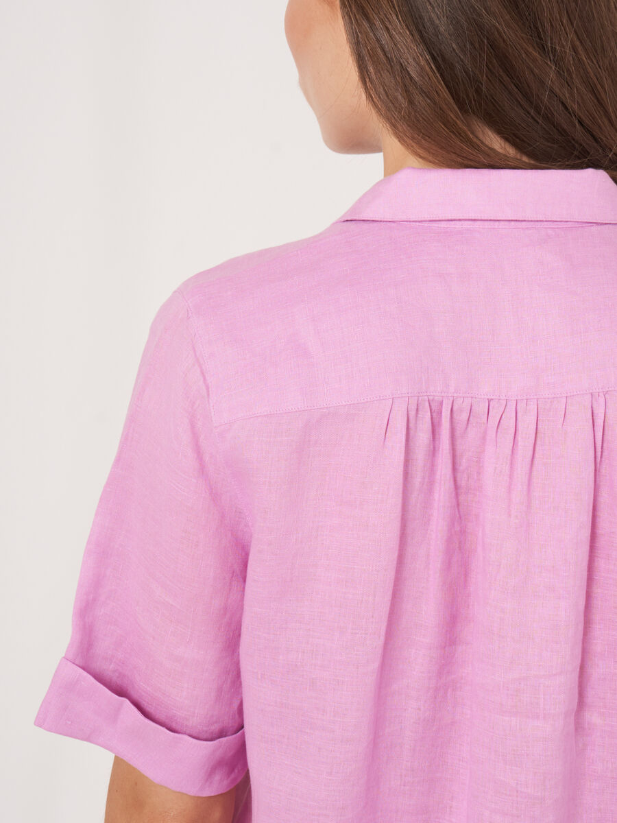 Hemdkleid aus reinem Leinen mit R&uuml;schendetail image number 5